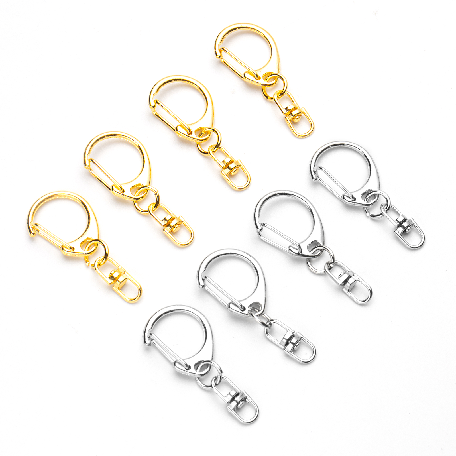 Sewing Necessities - 5pcs D Snap Hook Keychain Rings
