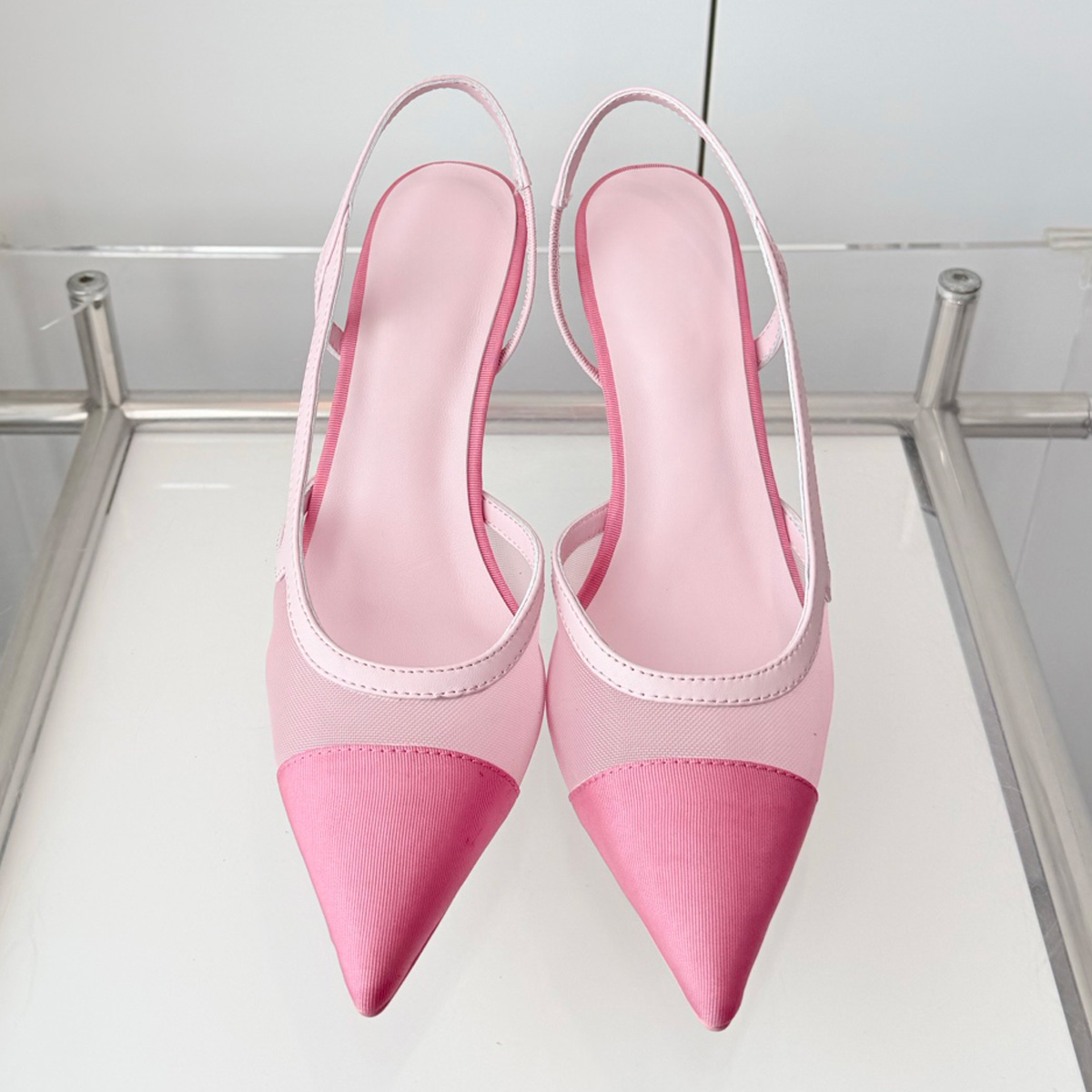 Sewing Cotton - 2026 Women's Mesh Panel Slingback Heeled