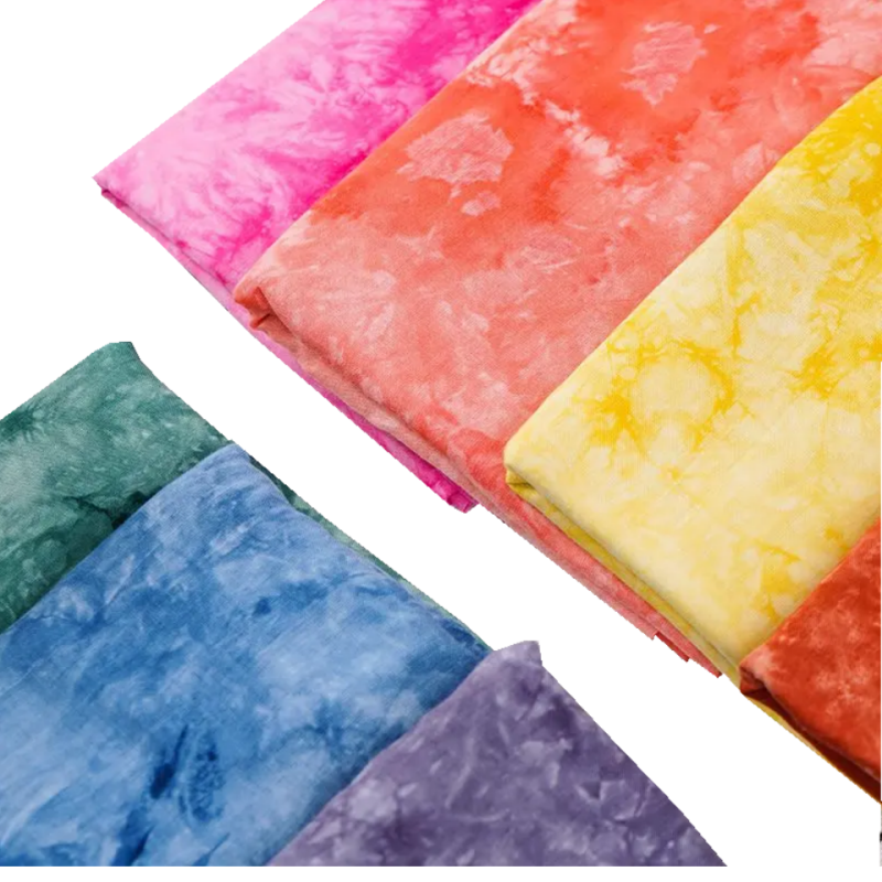 Sewing Tie Dye - 140x50cm Tie-Dye Viscose Poplin Woven Fabric