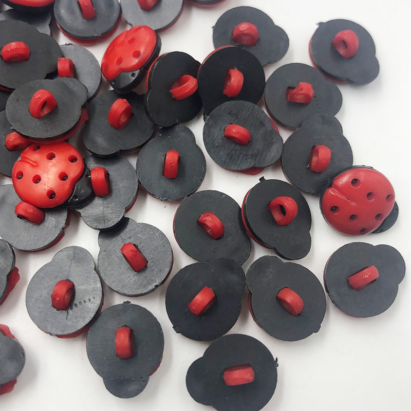 50/100Pcs Red ladybug DIY Kid' - Button Hole Cutter ulasan dan harga