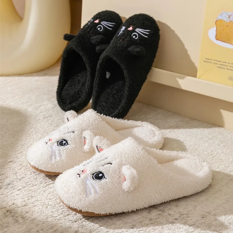 Non-Slip Soft Plush Cat Slippe - Sewing House ulasan dan harga