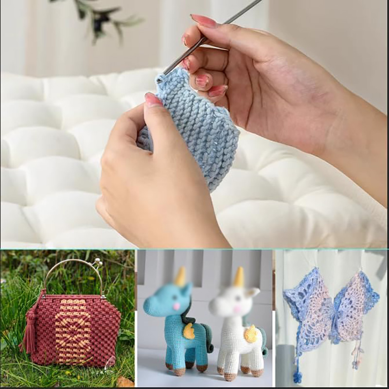4 Pcs Stainless Steel Crochet  - Textile Sewing Kit ulasan dan harga