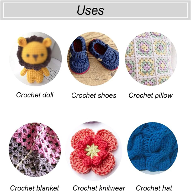 4 Pcs Stainless Steel Crochet  - Textile Sewing Kit ulasan dan harga