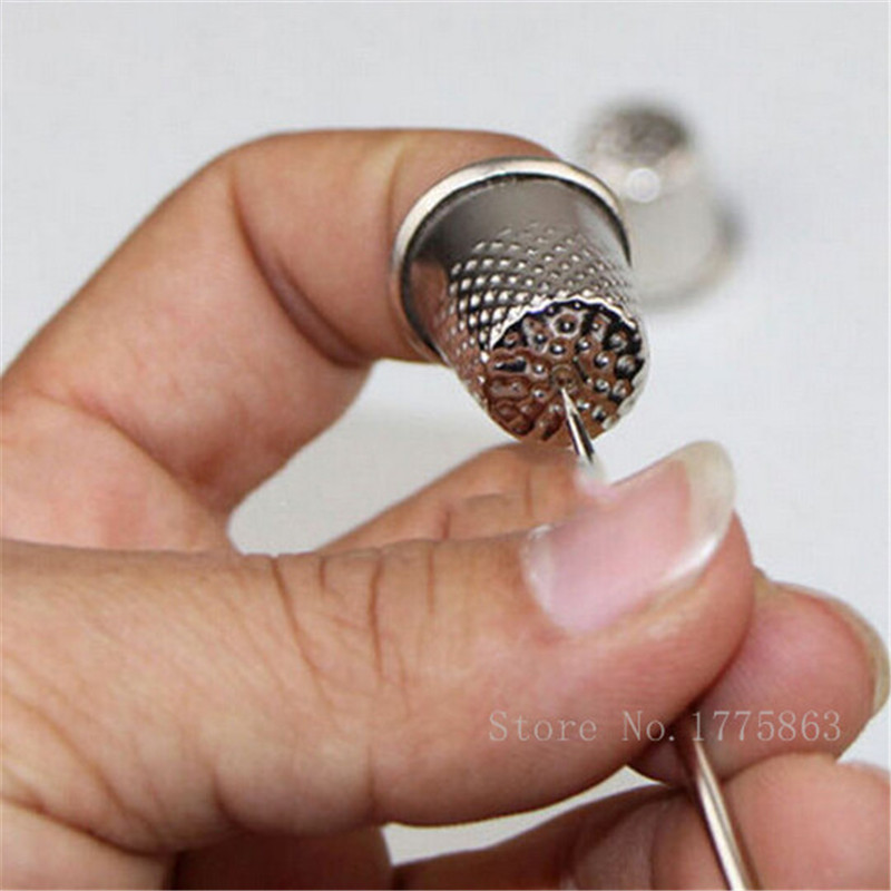 50pcs 18mm Finger Thimbles Met - Sewing Thimble Metal ulasan dan harga