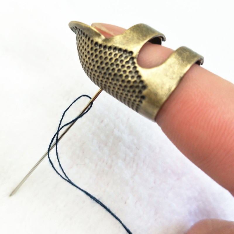 1PCS Retro Finger Protector An - Sewing Thimble Metal ulasan dan harga
