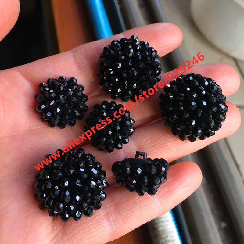 20mm Round Black Crystal Cover - Button Hole Cutter ulasan dan harga