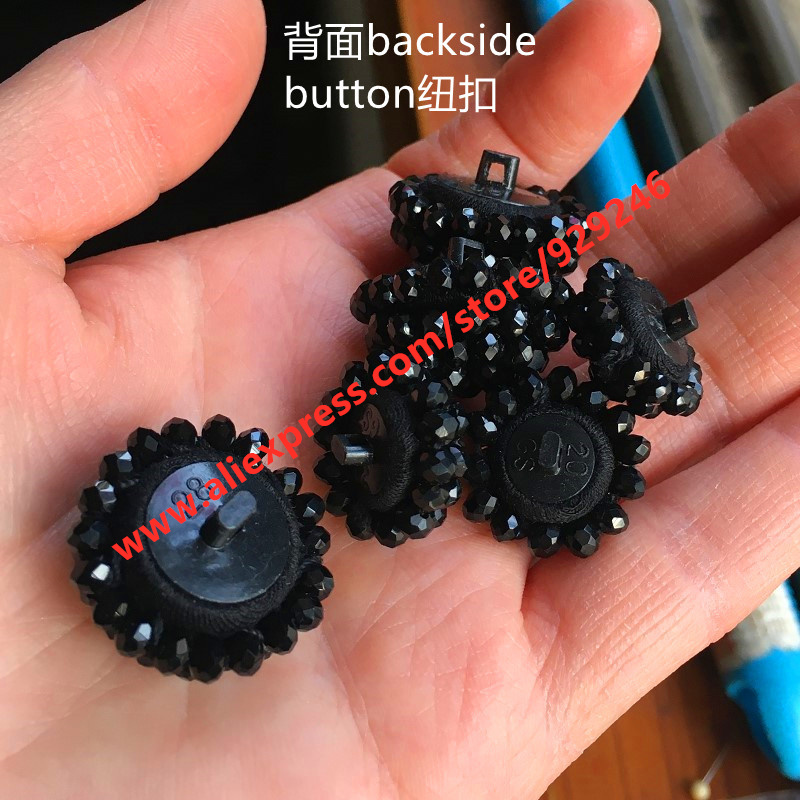 20mm Round Black Crystal Cover - Button Hole Cutter ulasan dan harga