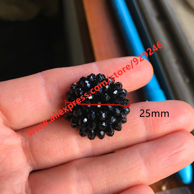 20mm Round Black Crystal Cover - Button Hole Cutter ulasan dan harga