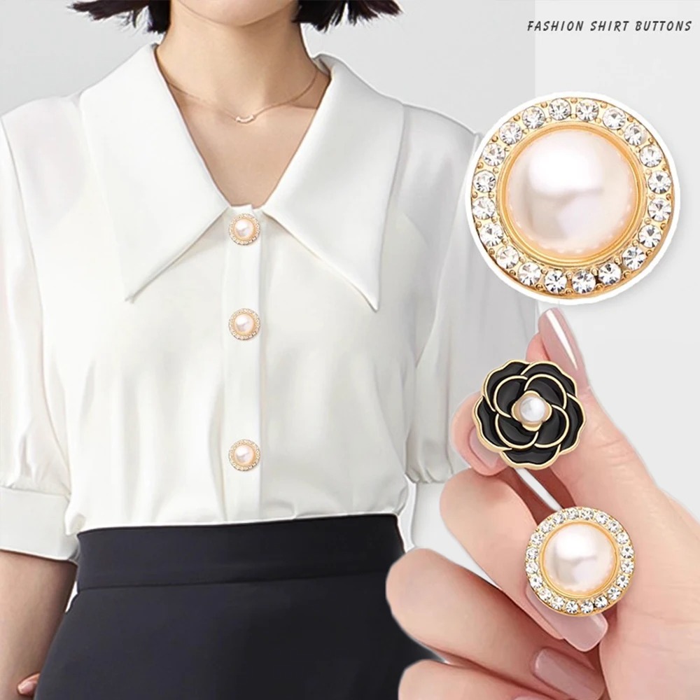 Crystal Pearl Button Covers De - Button Hole Cutter ulasan dan harga