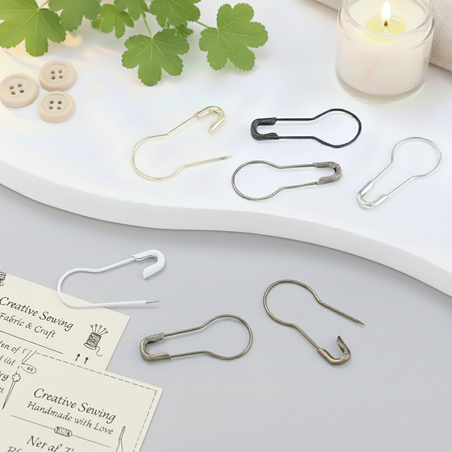 100Pcs/Lot Metal Gourd Safety  - Sewing Necessities ulasan dan harga