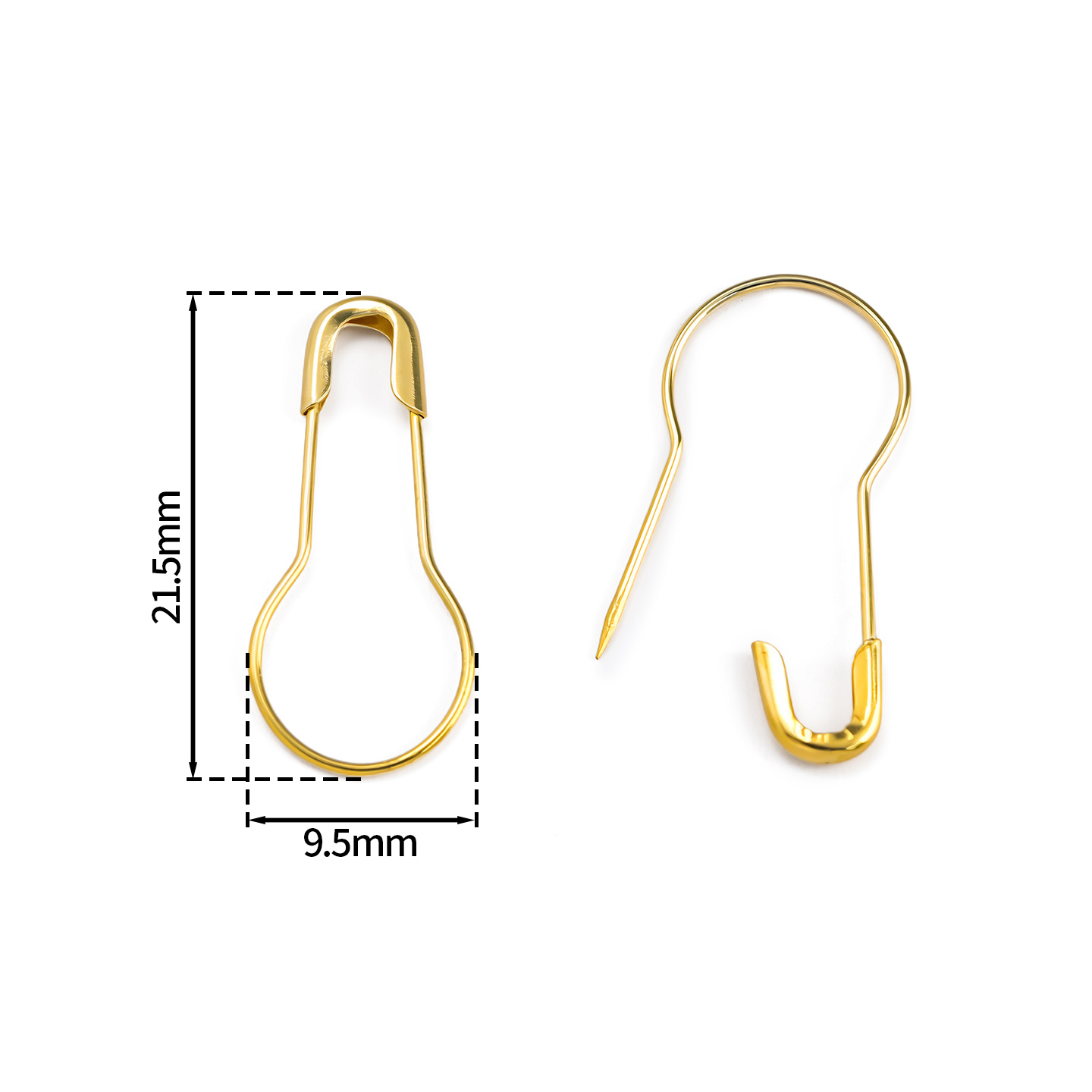 100Pcs/Lot Metal Gourd Safety  - Sewing Necessities ulasan dan harga