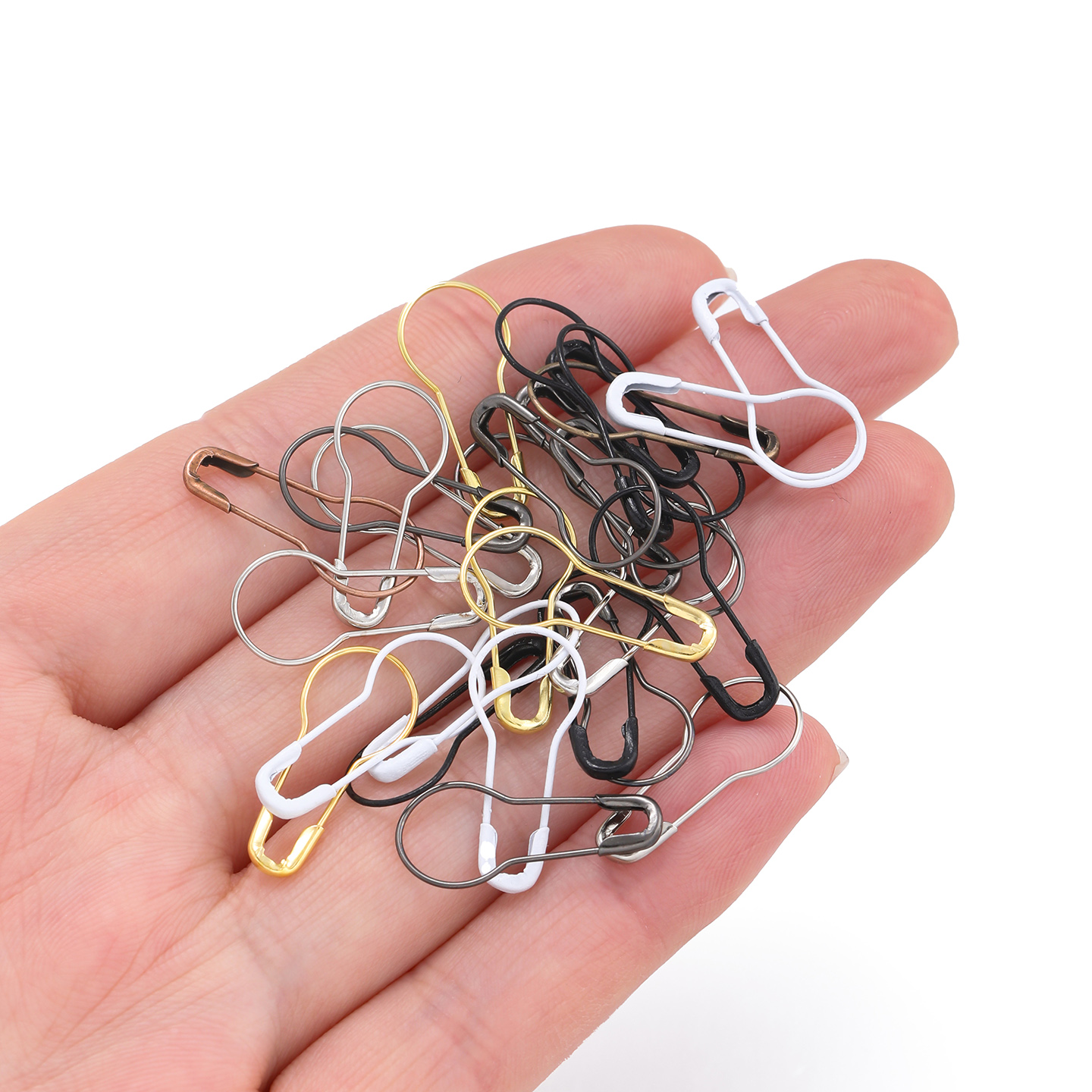 100Pcs/Lot Metal Gourd Safety  - Sewing Necessities ulasan dan harga