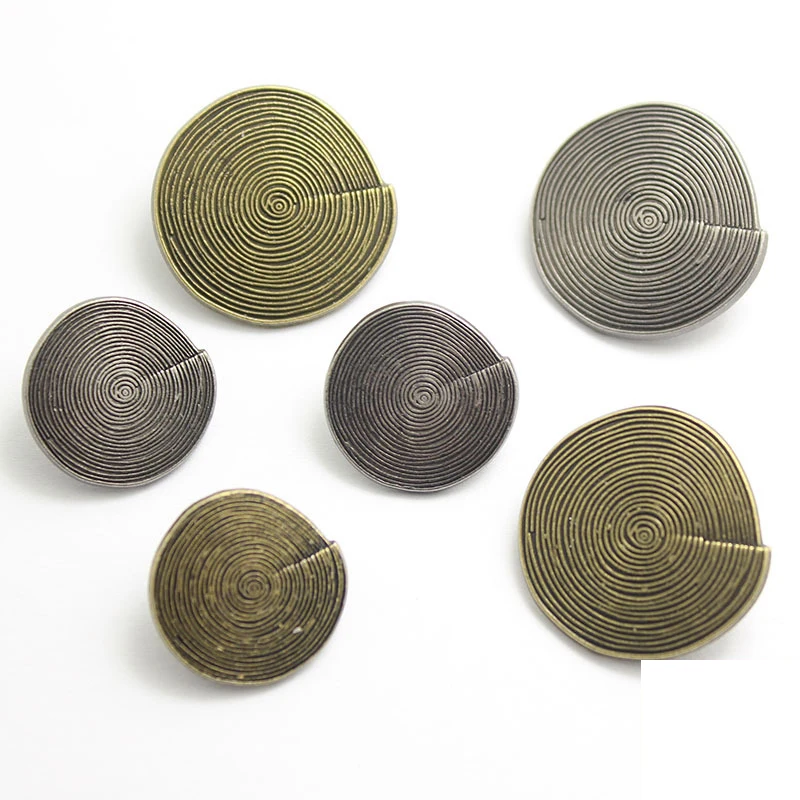 Retro Spiral Metal Buttons, Ha - Button Hole Cutter ulasan dan harga