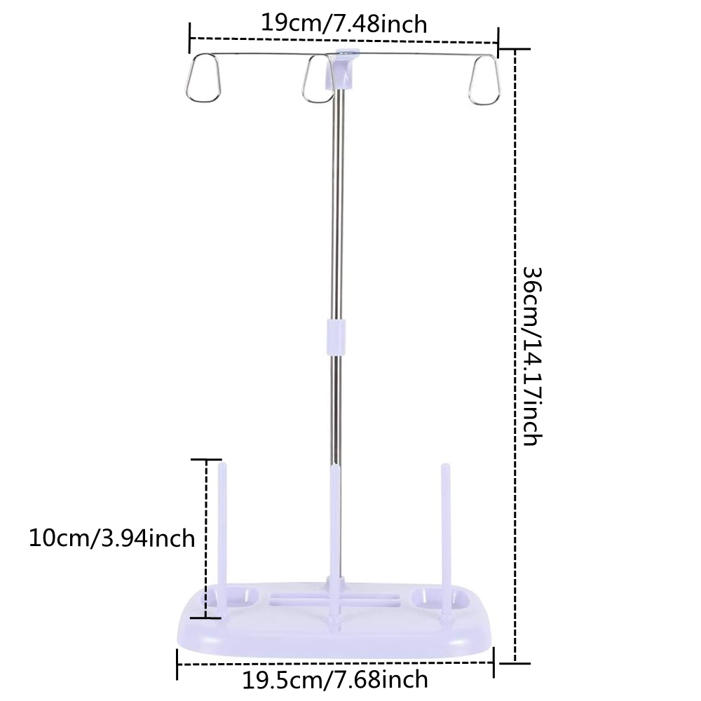 3 Spool Thread Holder Stand Li - Sewing Industry ulasan dan harga