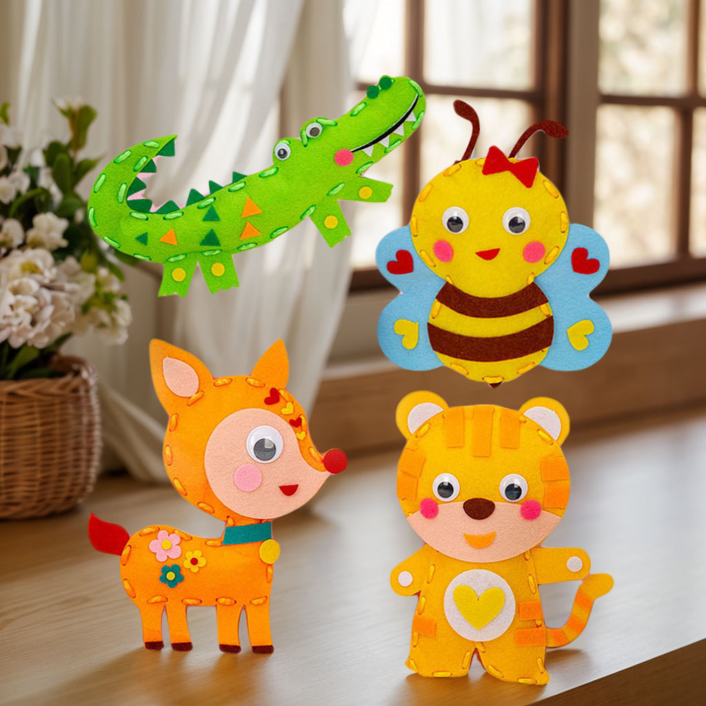 Cartoon Animal Sewing Craft Ki - Textile Sewing Kit ulasan dan harga