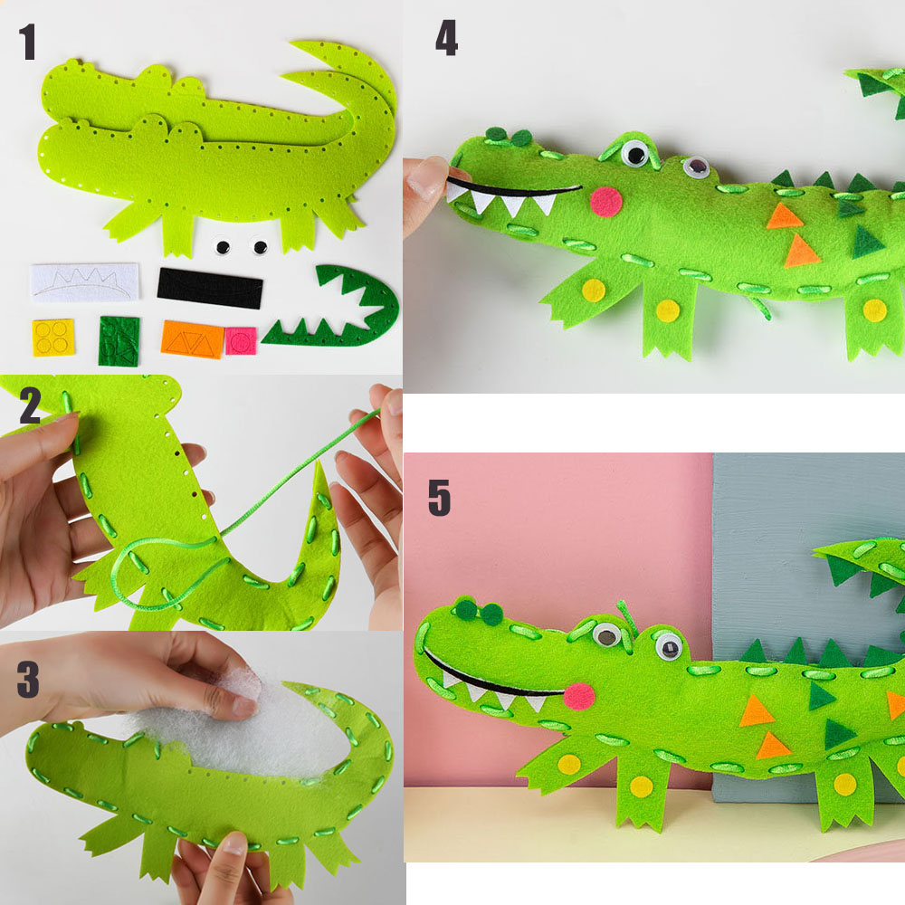 Cartoon Animal Sewing Craft Ki - Textile Sewing Kit ulasan dan harga