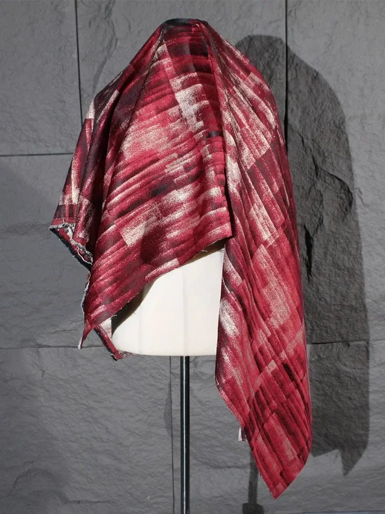 Red Oil Painting Tie Dye Irreg - Sewing Tie Dye ulasan dan harga
