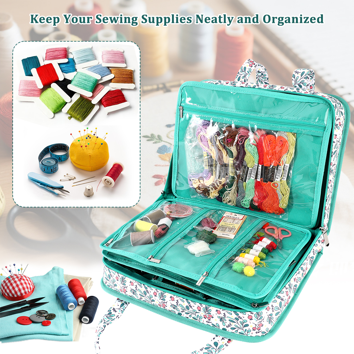 Embroidery Tools Kit Storage B - Textile Sewing Kit ulasan dan harga