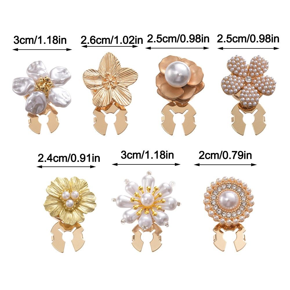 Rhinestone Pearl Flower Button - Button Hole Cutter ulasan dan harga