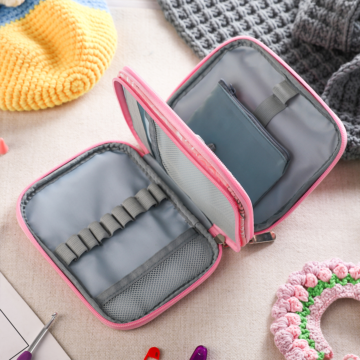 New Empty Knitting Kit Case Or - Textile Sewing Kit ulasan dan harga
