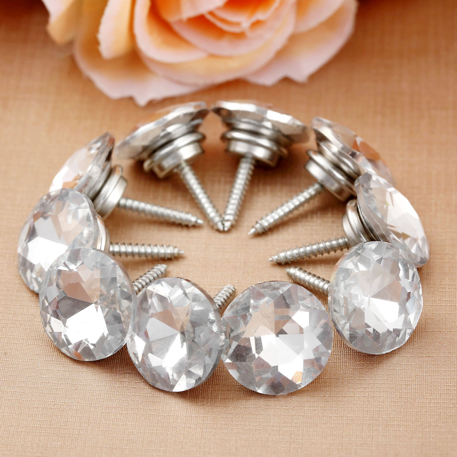 10pcs 20mm Studs Shiny Pattern - Button Hole Cutter ulasan dan harga