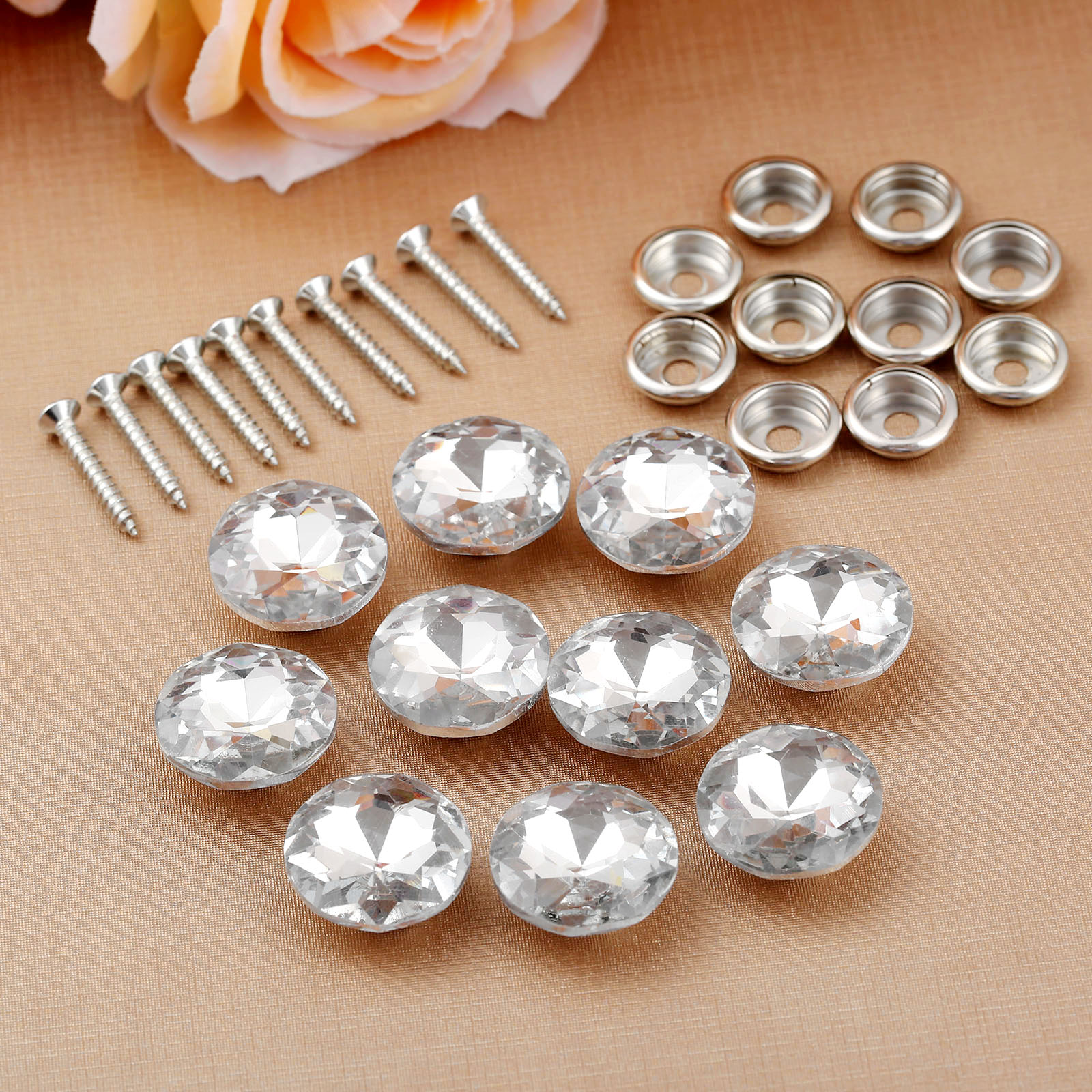 10pcs 20mm Studs Shiny Pattern - Button Hole Cutter ulasan dan harga