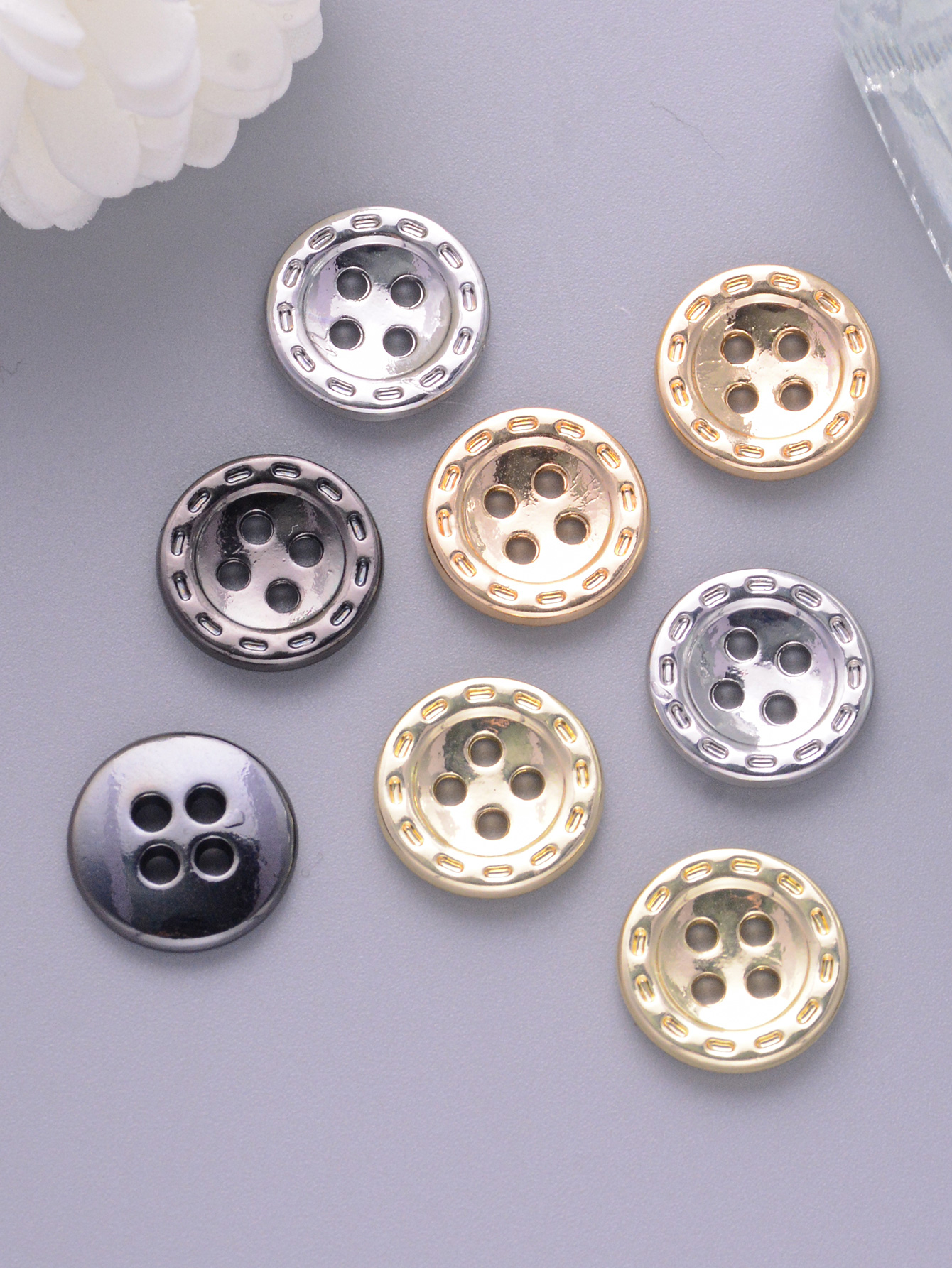 10Pcs/Pack 12mm 4-Hole Round M - Button Hole Cutter ulasan dan harga