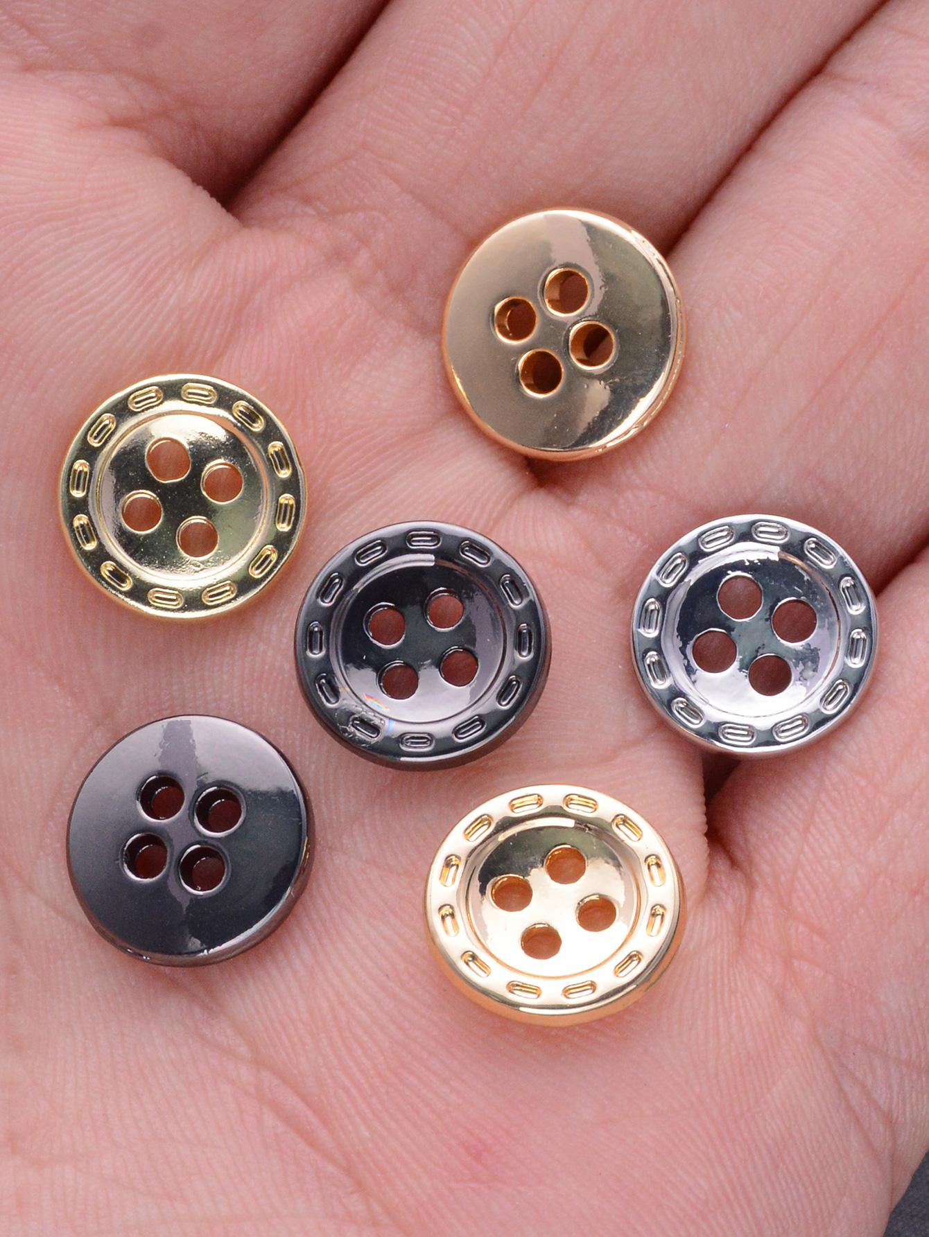 10Pcs/Pack 12mm 4-Hole Round M - Button Hole Cutter ulasan dan harga