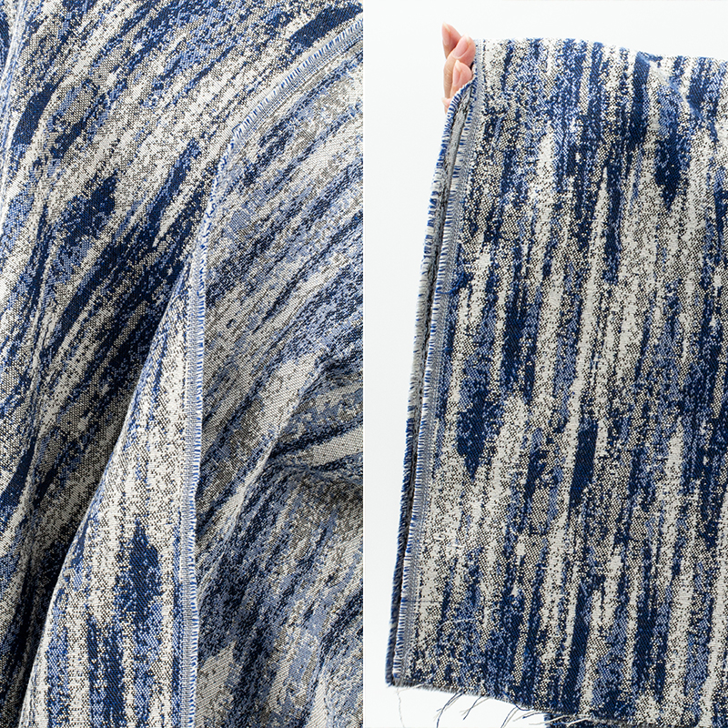 Tie-dye Blue Denim Fabric Jacq - Sewing Tie Dye ulasan dan harga