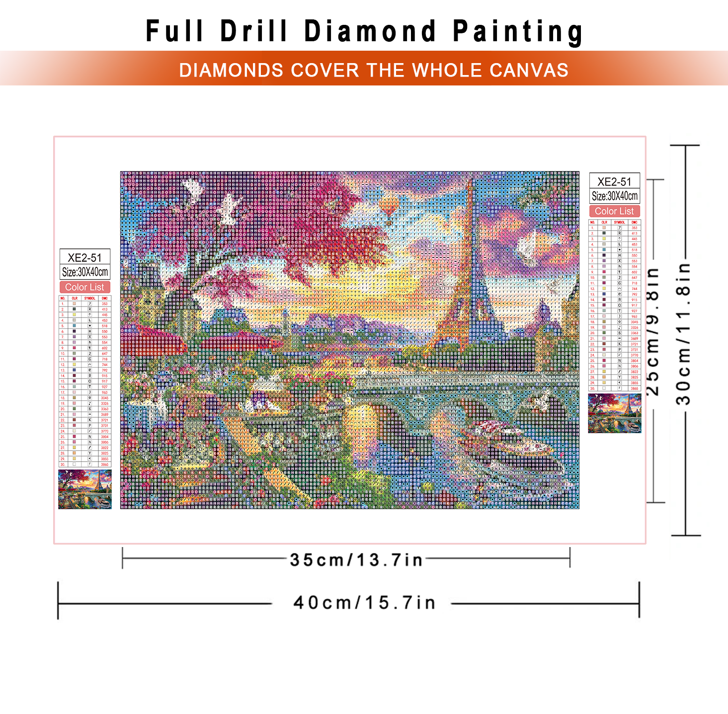 1pc frameless  diamond paintin - Sewing House ulasan dan harga