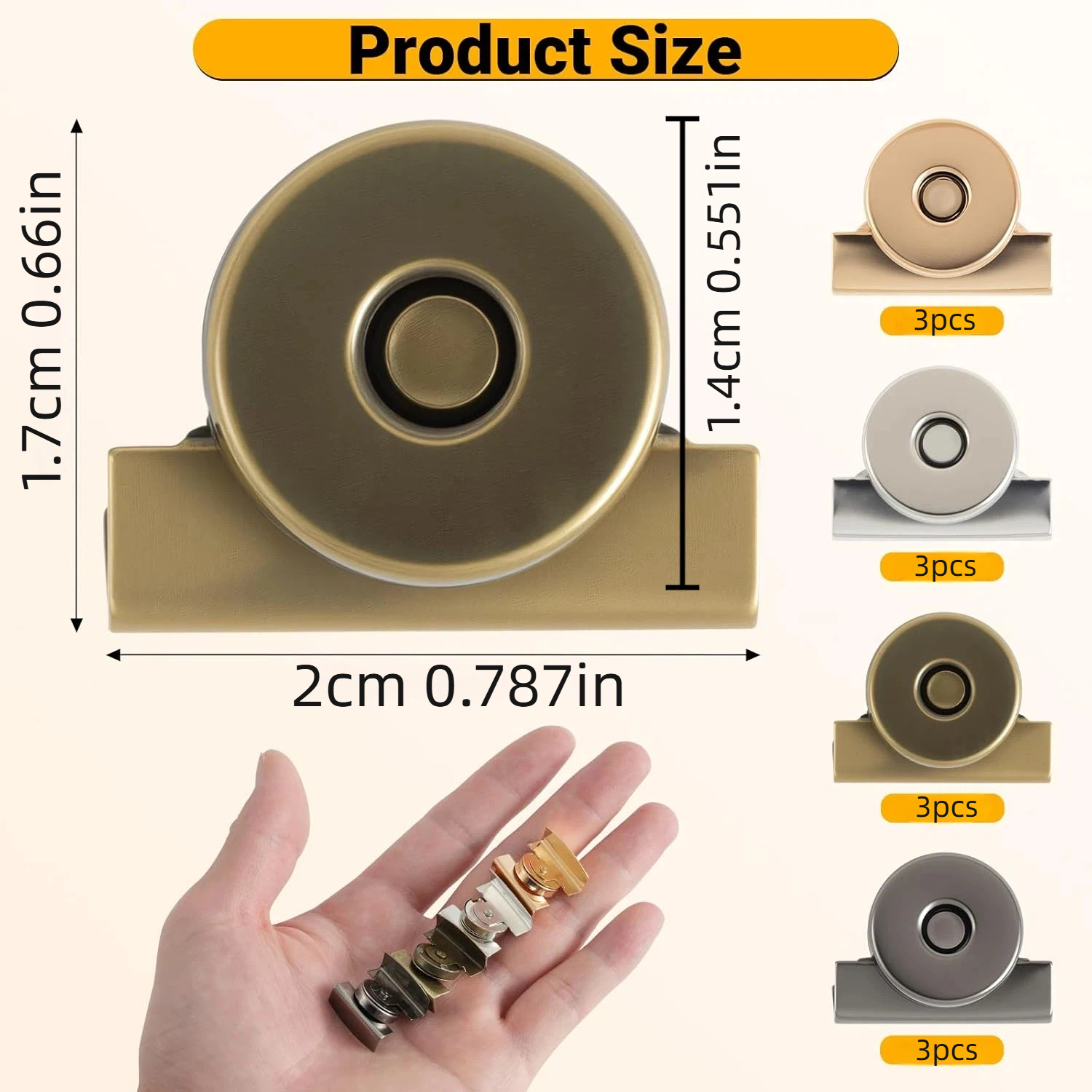12 Pairs 14mm Magnetic Snaps,  - Button Hole Cutter ulasan dan harga
