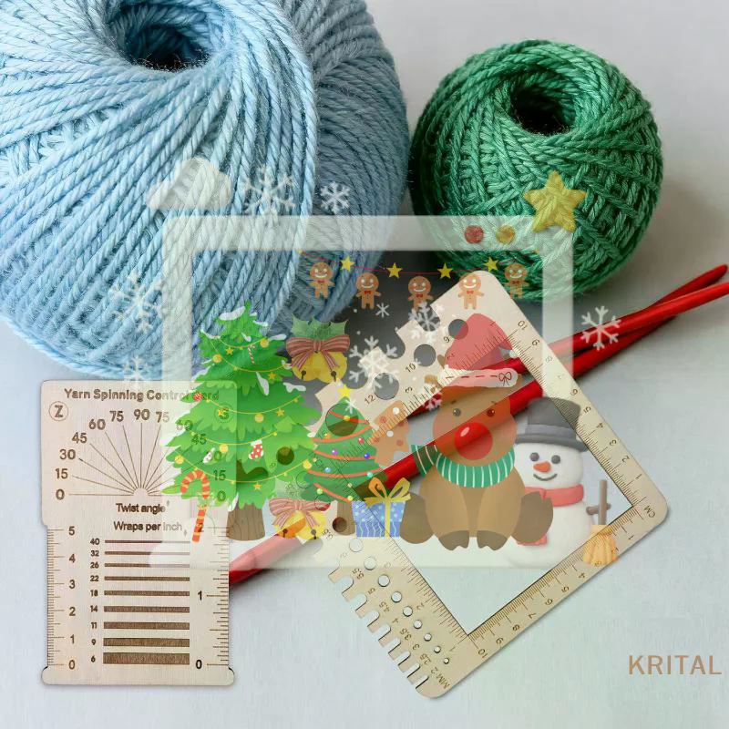 Wood Knitting Needle Gauge Squ - Sewing Lab ulasan dan harga