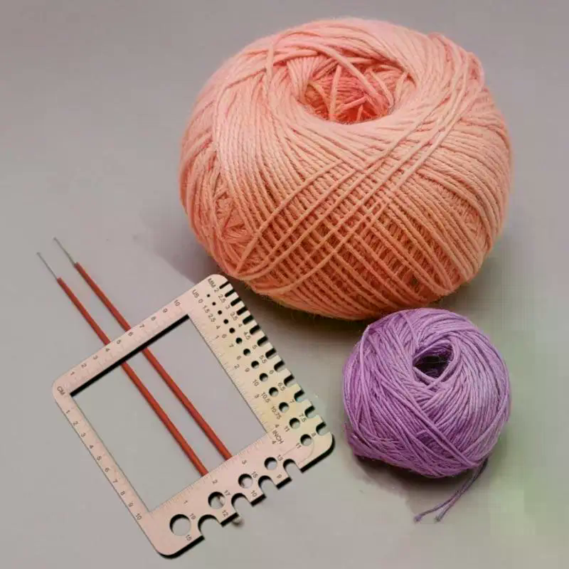 Wood Knitting Needle Gauge Squ - Sewing Lab ulasan dan harga