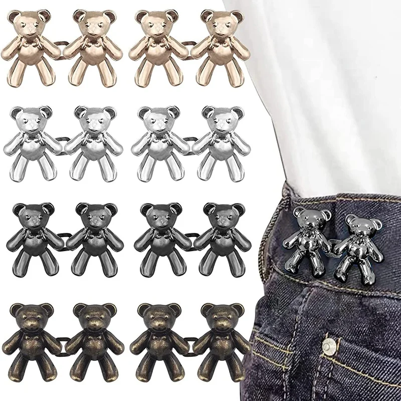 1Pair Cute Bear Jeans Button P - Button Hole Cutter ulasan dan harga