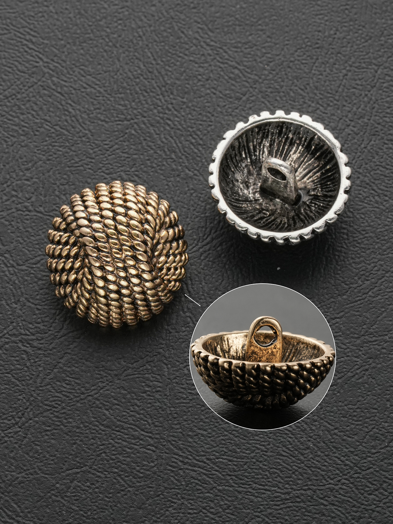 10pcs/Vintage Braided Rope Met - Button Hole Cutter ulasan dan harga